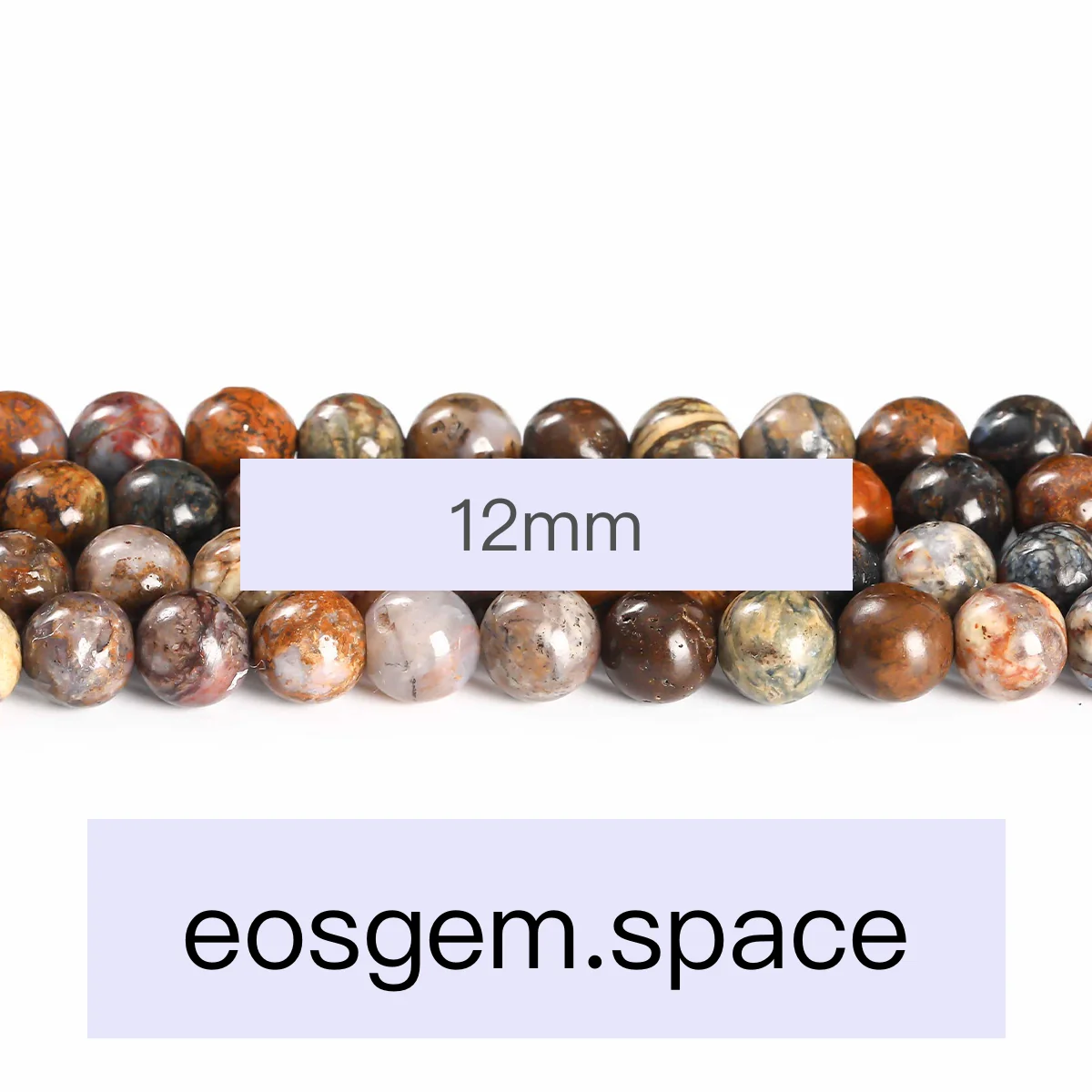 No_4354_Natural Peter Stone Beads_12mm_(Sold Per Strand)