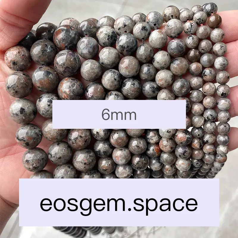 No_4385_Natural Yooperlite Beads_6mm_(Sold Per Strand)