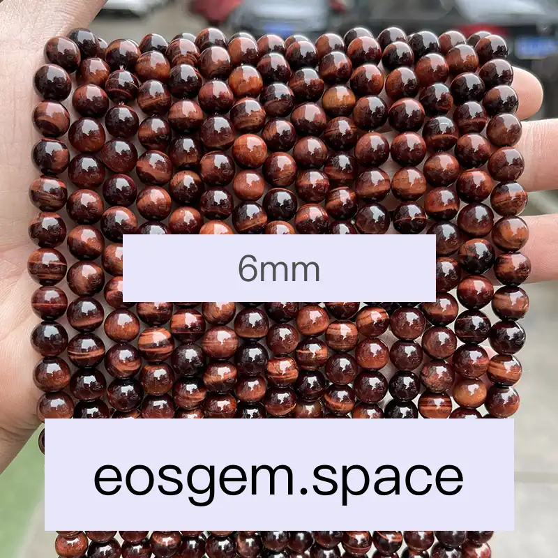 No_4397_7A Natural Red Tiger Eyes Stone Beads_6mm_(Sold Per Strand)