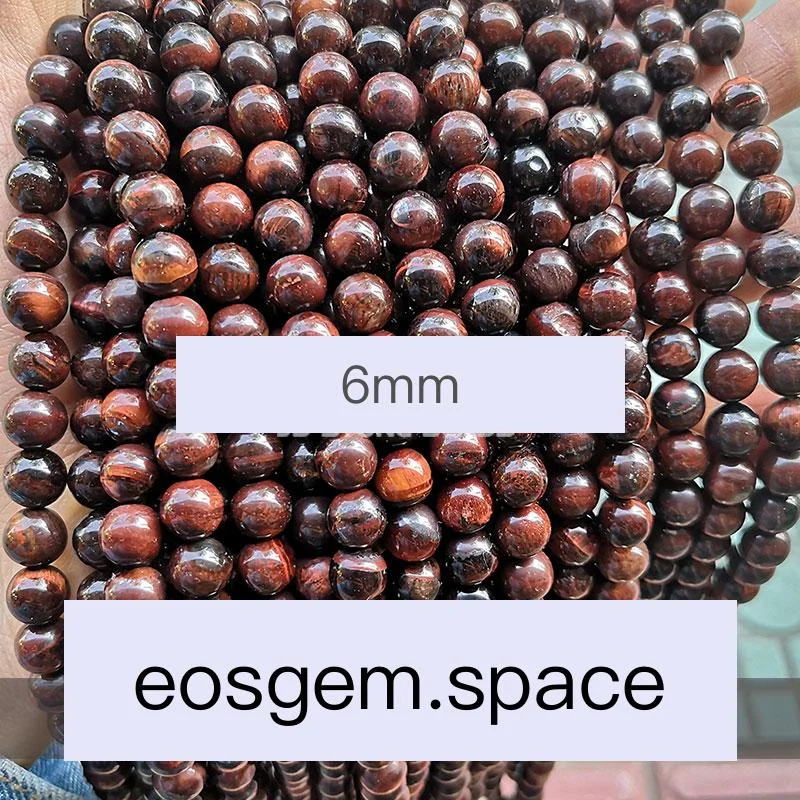 No_4402_1A Natural Red Tiger Eyes Stone Beads_6mm_(Sold Per Strand)
