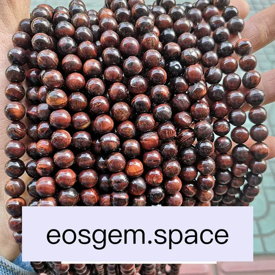 No_4414_1A Natural Red Tiger Eyes Stone Beads_10mm_(Sold Per Strand)
