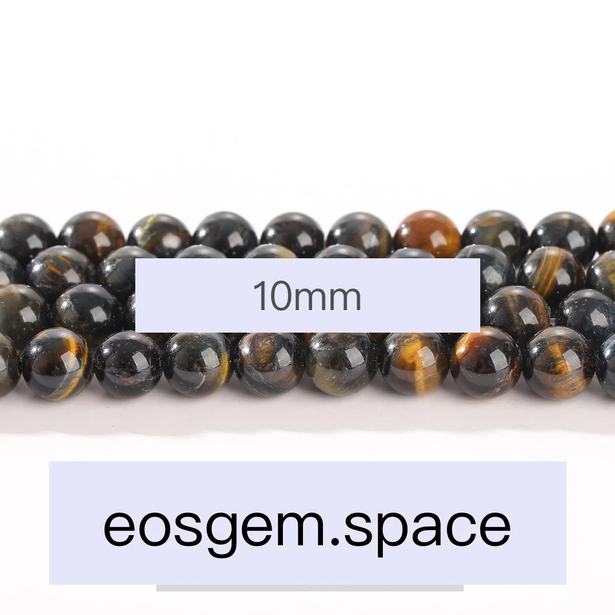 No_4459_3A Natural Blue Tiger Eyes Stone Beads_10mm_(Sold Per Strand)