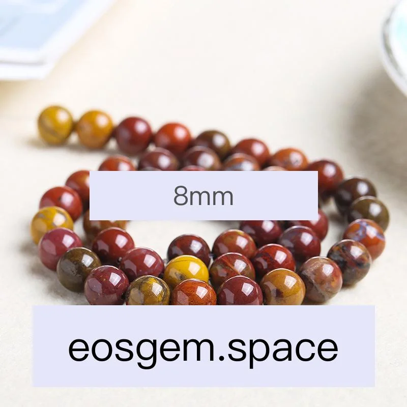 No_4481_3A Natural Warring States Red Jasper_8mm_(Sold Per Strand)