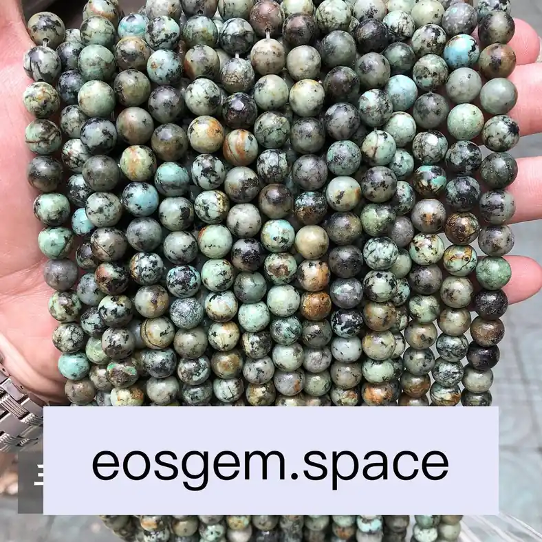 No_4484_Natural Africa Turquoises Beads_6mm_(Sold Per Strand)