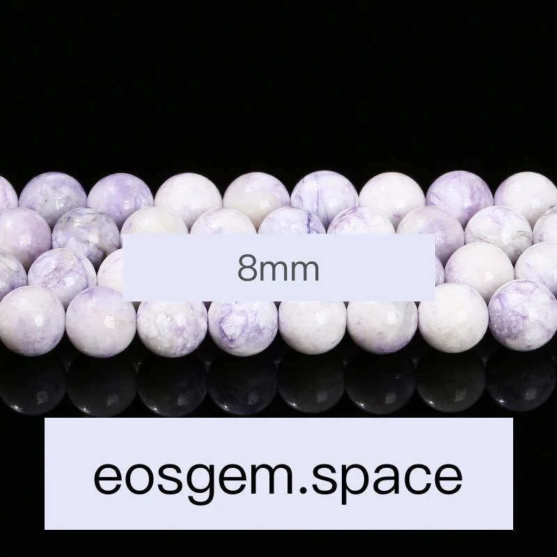 No_4507_Natural Purple Turquoise Beads_8mm_(Sold Per Strand)