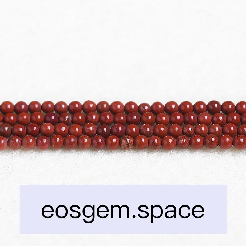 No_4508_3A Natural Red Jasper Beads_2mm_(Sold Per Strand)