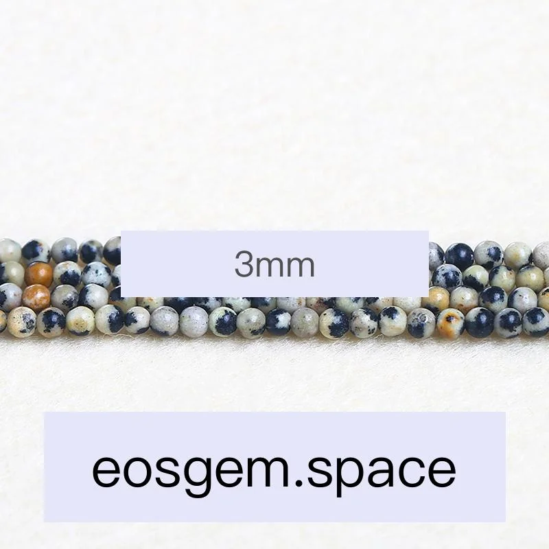 No_4520_Natural Dalmatian Jasper Beads_3mm_(Sold Per Strand)