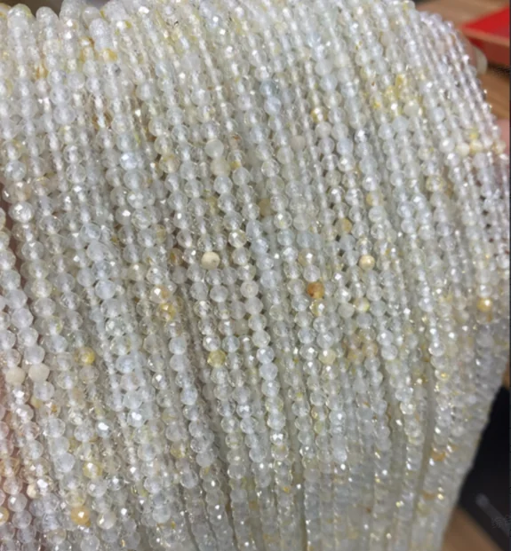 No_4562_Faceted Natural White Topaz Beads_3mm_(Sold Per Strand)