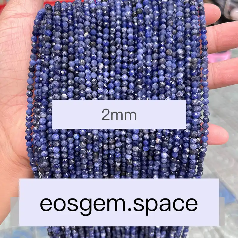 No_4592_Natural Faceted Sodalite Beads_2mm_(Sold Per Strand)