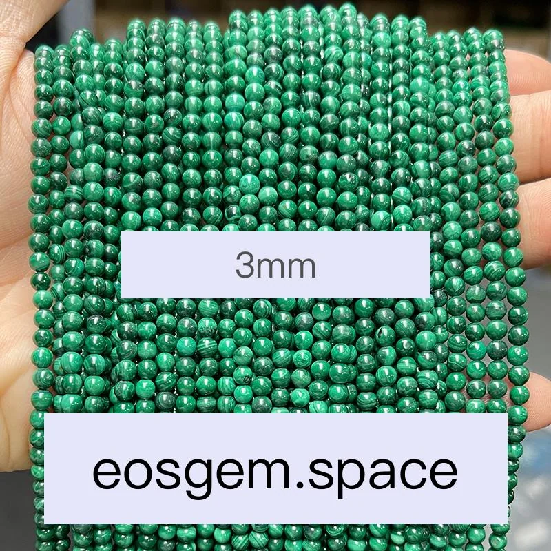No_4609_Natural Malachite Beads_3mm_(Sold Per Strand)