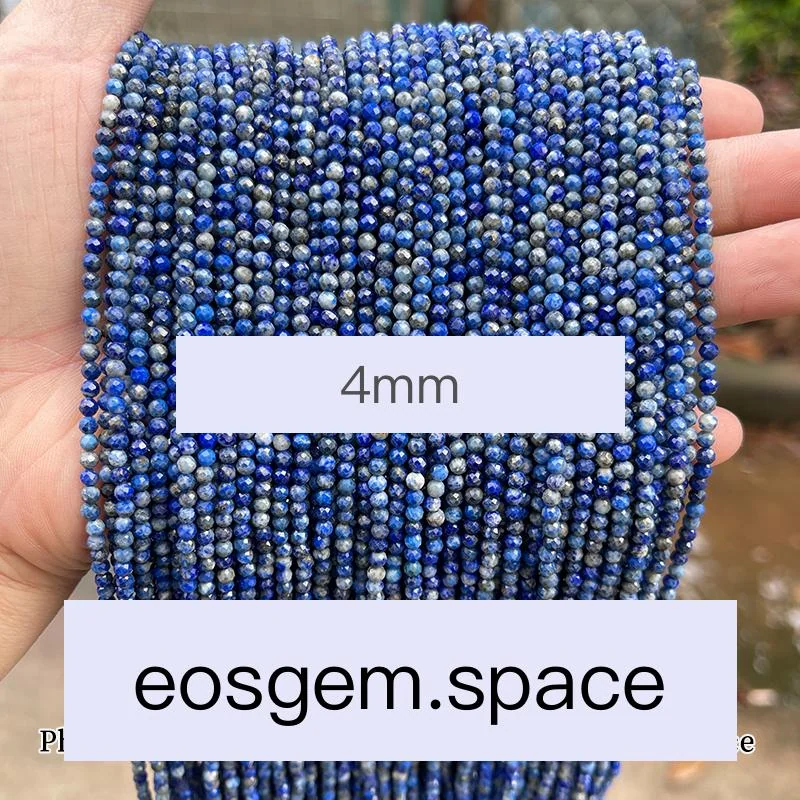 No_4668_Faceted 1A Natural Lapis Lazuli Beads_4mm_(Sold Per Strand)