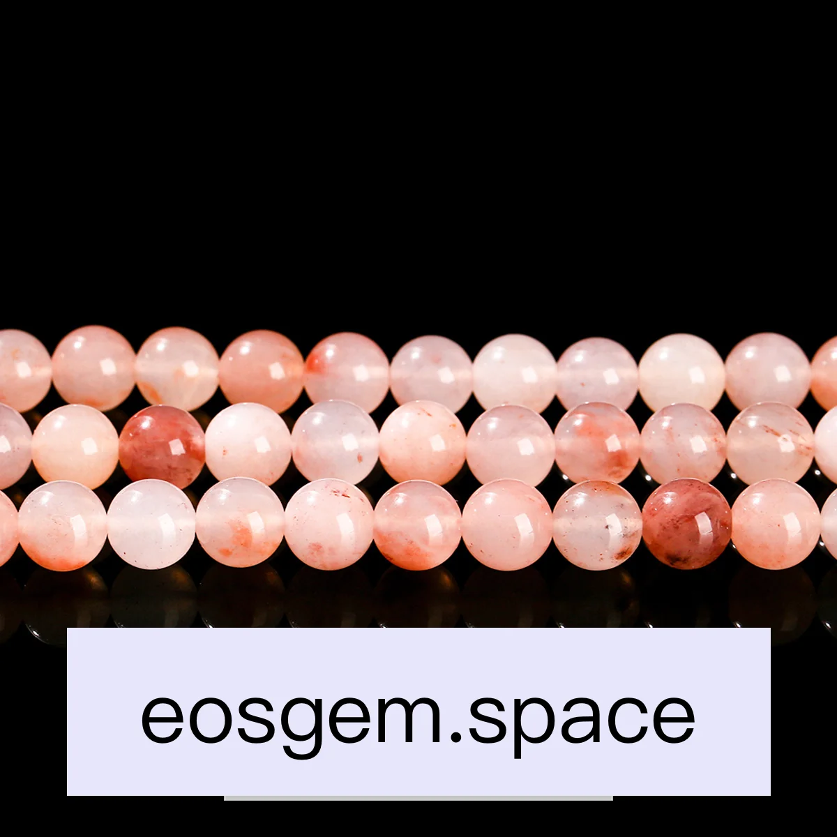 No_4685_Natural Light Peach Blossom Jade Beads_6mm_(Sold Per Strand)