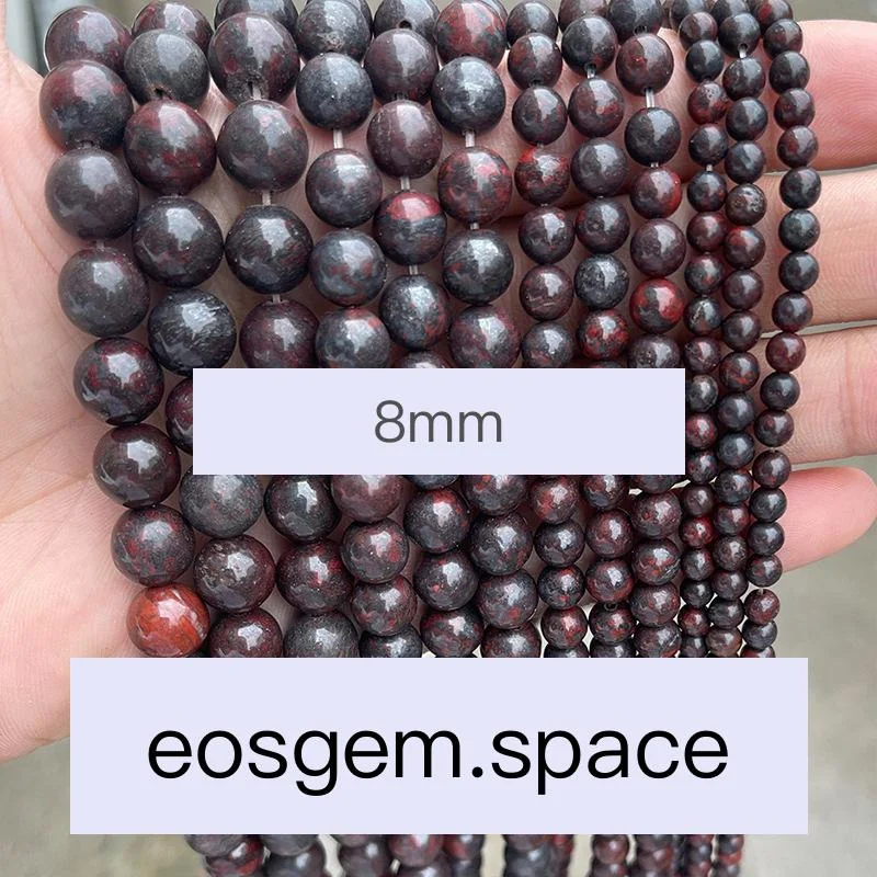 No_4722_Natural Dark Breciated Jasper Beads_8mm_(Sold Per Strand)