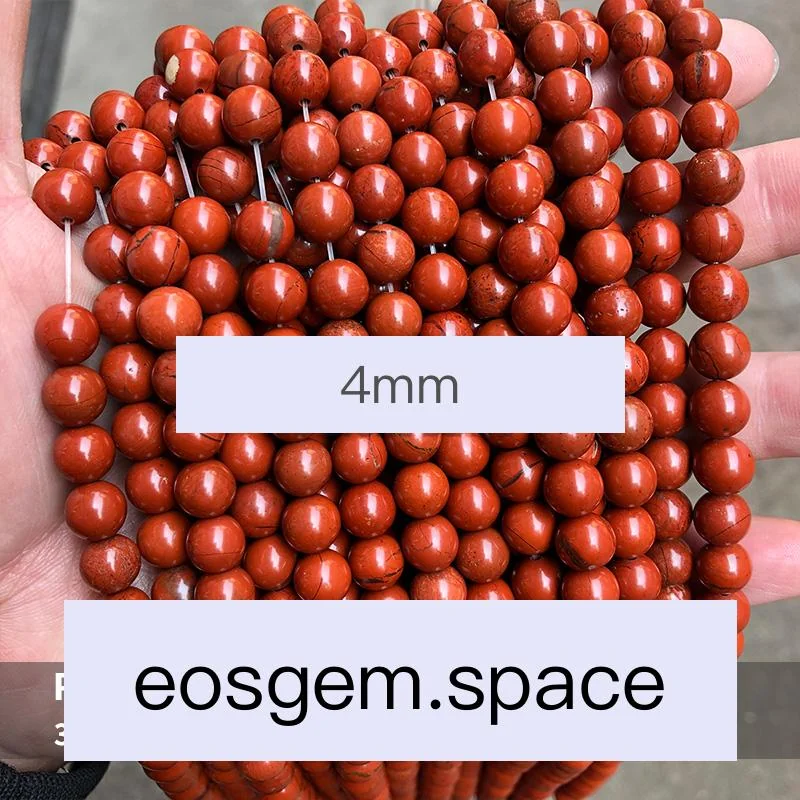 No_4730_3A Natural Red Jasper Beads_4mm_(Sold Per Strand)
