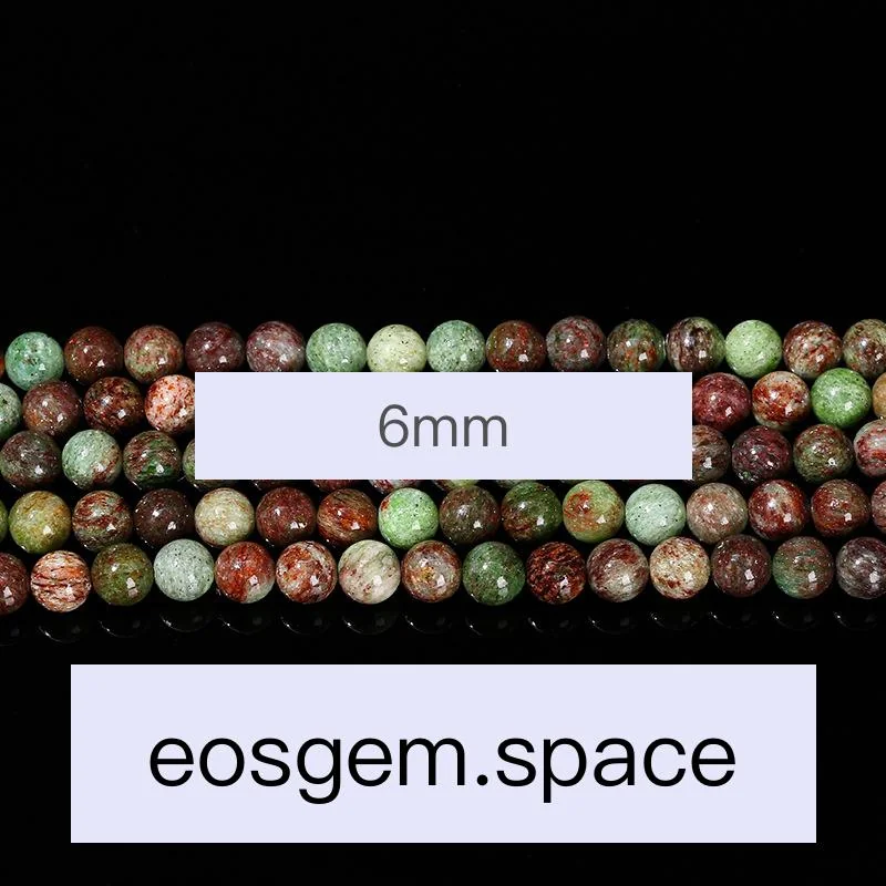 No_4737_Natural Green Wood Stone Beads_6mm_(Sold Per Strand)