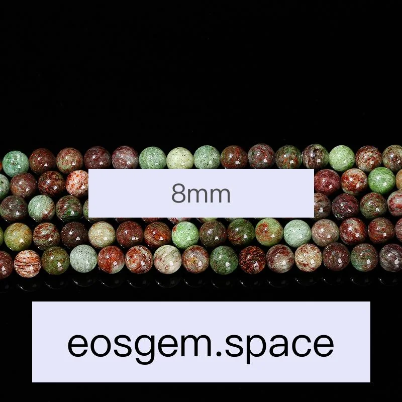No_4738_Natural Green Wood Stone Beads_8mm_(Sold Per Strand)