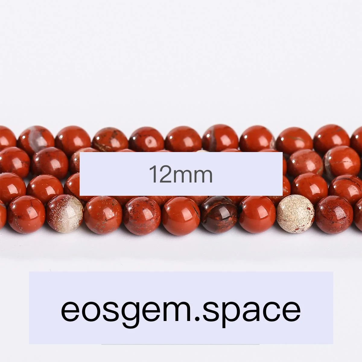 No_4750_1A Natural Red Jasper Beads_12mm_(Sold Per Strand)