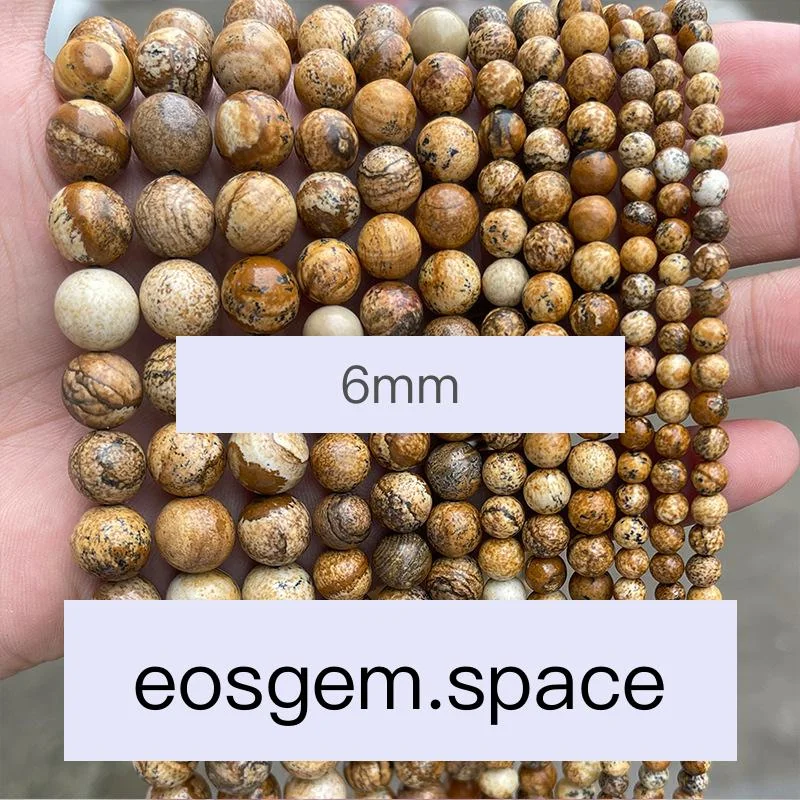 No_4772_Natural Picture Jasper Beads_6mm_(Sold Per Strand)