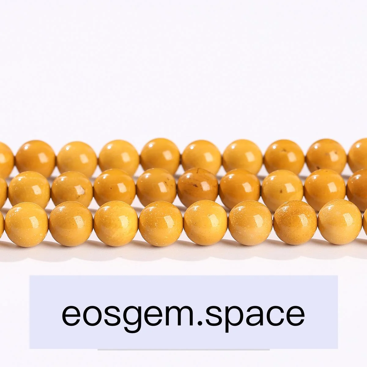 No_4792_Natural Yellow Mookiate Stone Beads_8mm_(Sold Per Strand)