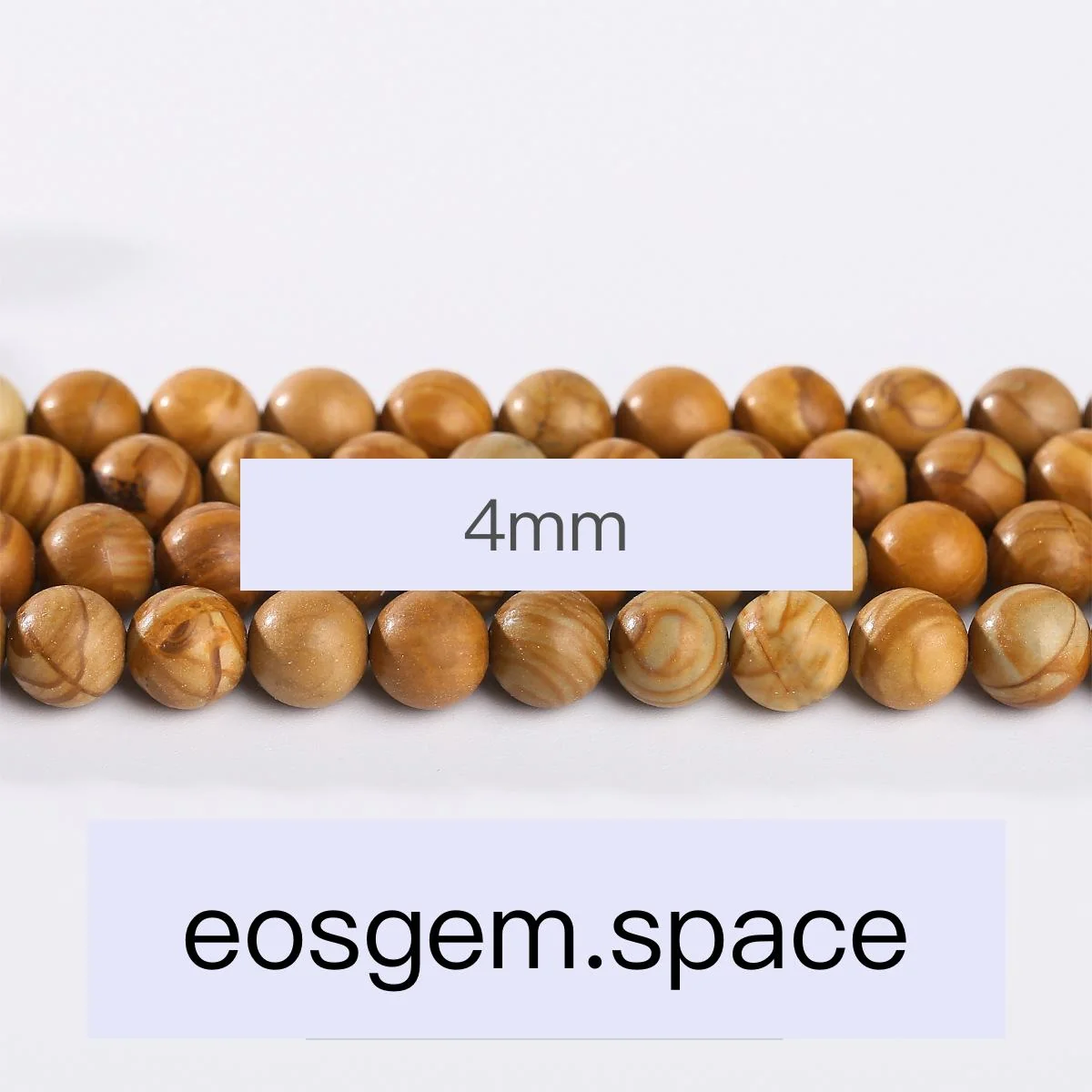 No_4927_Natural Yellow Wood Strips Stone Beads_4mm_(Sold Per Strand)
