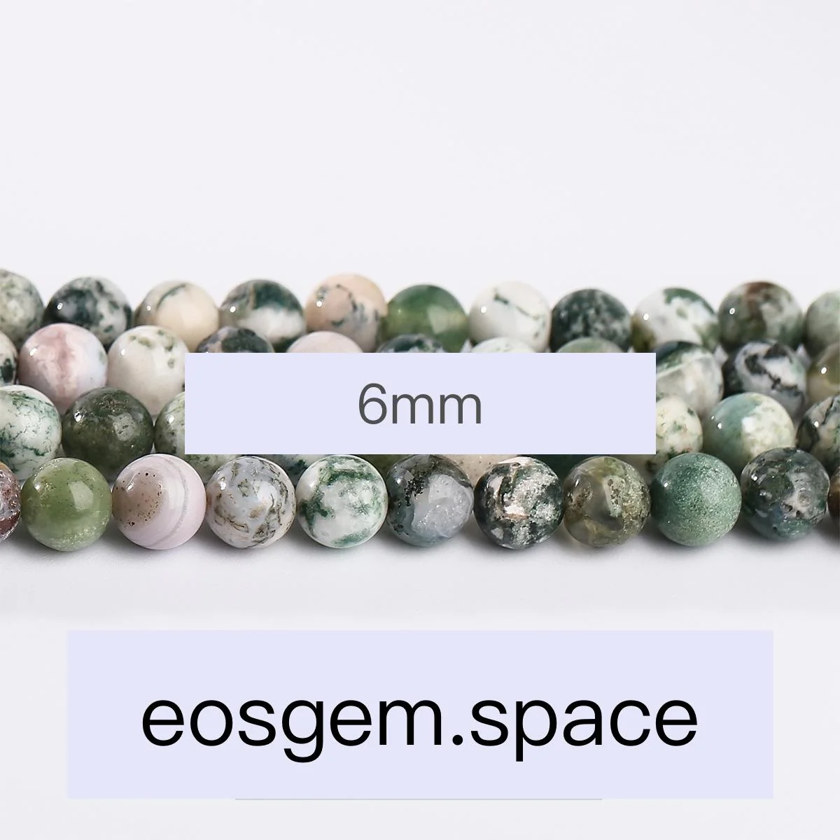 No_4940_Natural Tree Agate Beads_6mm_(Sold Per Strand)
