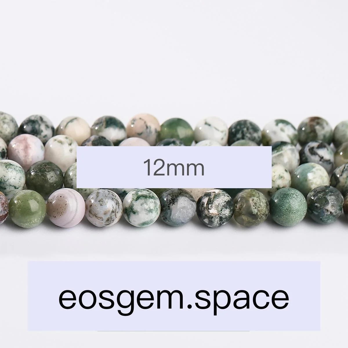 No_4943_Natural Tree Agate Beads_12mm_(Sold Per Strand)
