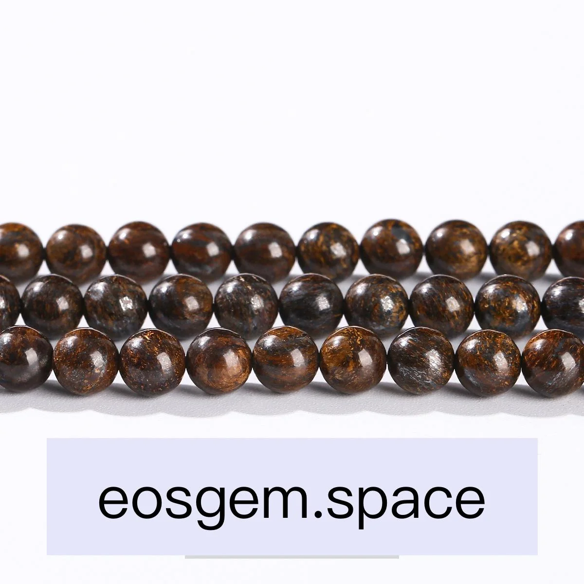 No_4991_Natural Bronze Stone Beads_12mm_(Sold Per Strand)