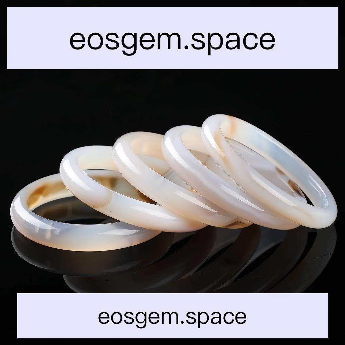 No_6022_Natural Dreamy Floral Agate Bangle_53-54mm_(Sold Per Strand)