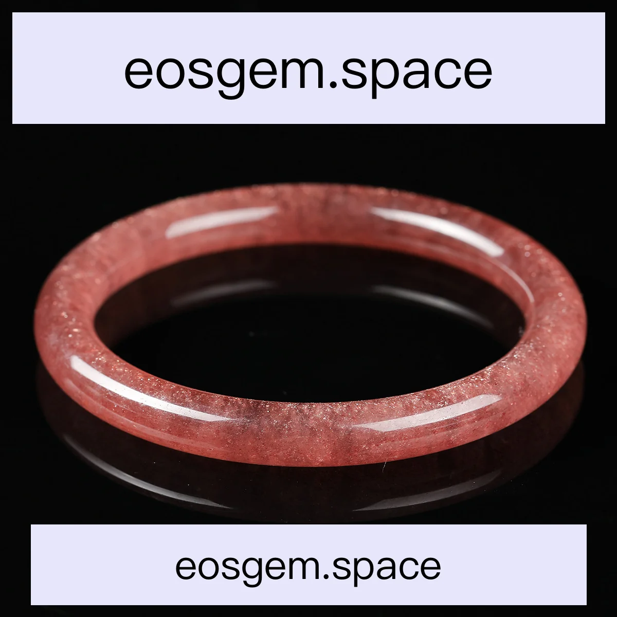 No_6240_3a Natural Strawberry Quartz Bracelet_57-58mm_(Sold Per Strand)