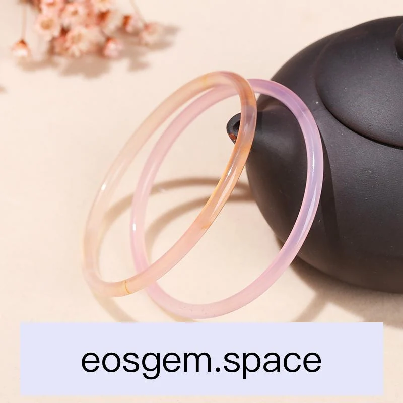 No_6345_3a Pink Agate Bangle Bracelet_52-60mm_(Sold Per Strand)