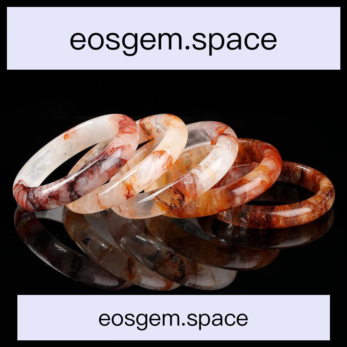 No_6393_Natural Red Phantom Crystal Bangle_53-54mm_(Sold Per Strand)