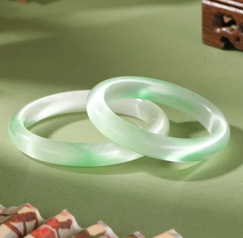 No_6467_Green Gradient Cat's Eye Stone Bracelet_59-60mm_(Sold Per Strand)