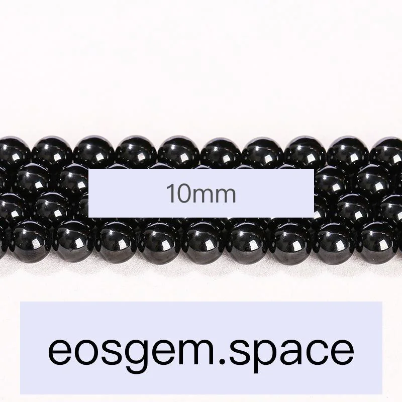 No_7020_Natural Black Spinel Beads_10mm_(Sold Per Strand)