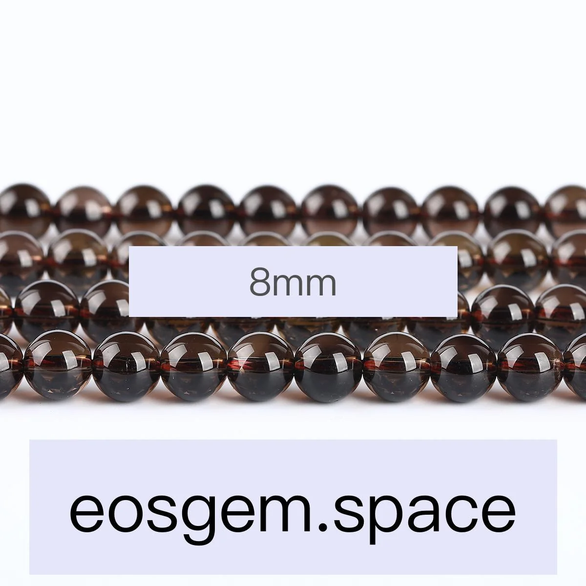 No_7111_7A Natural Smoky Quartz Beads_7A;10mm_(Sold Per Strand)