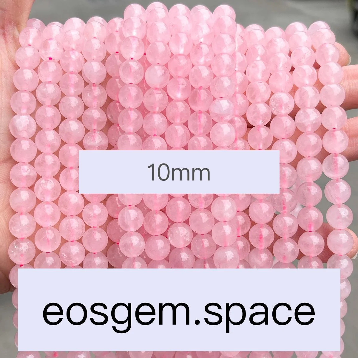 No_7127_Natural Pink Quartz Beads_10mm_(Sold Per Strand)