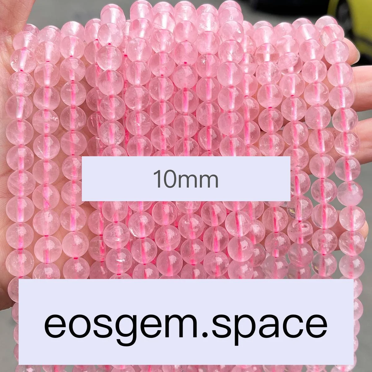 No_7148_3a Natural Ice Pink Quartz Beads_10mm_(Sold Per Strand)