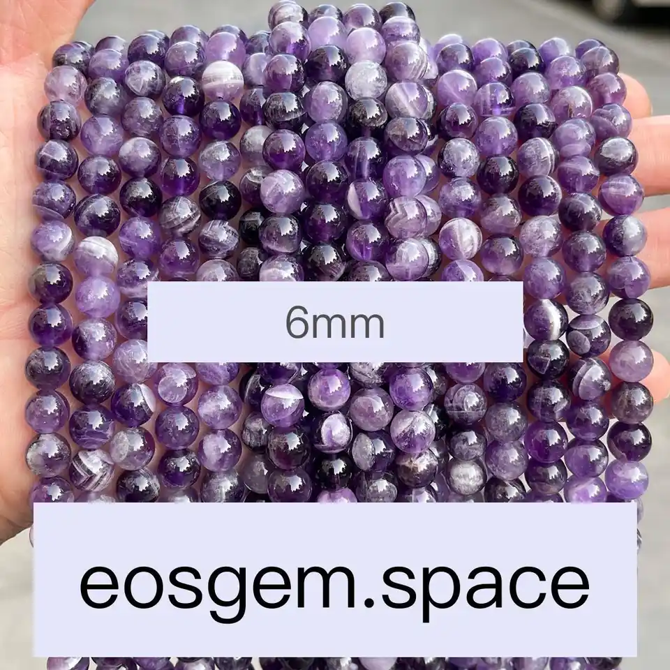 No_7178_5A Natural Dream Amethyst Beads_5A;6mm_(Sold Per Strand)