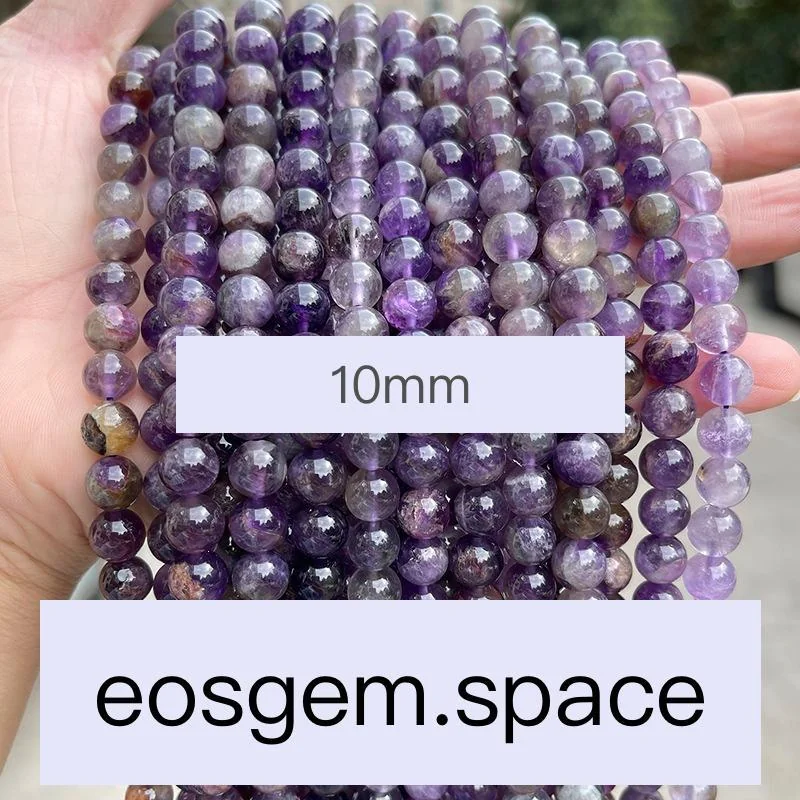 No_7202_Natural Ghost Amethyst Beads_;10mm_(Sold Per Strand)
