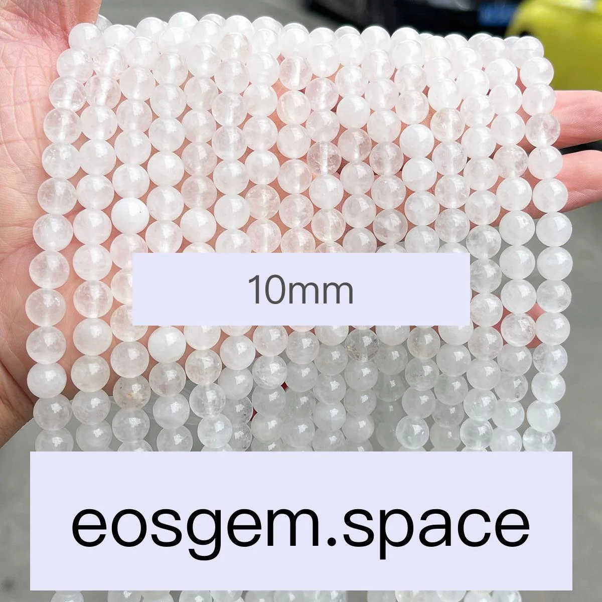 No_7229_1a Natural Rock Quartz Beads_1a;10mm_(Sold Per Strand)