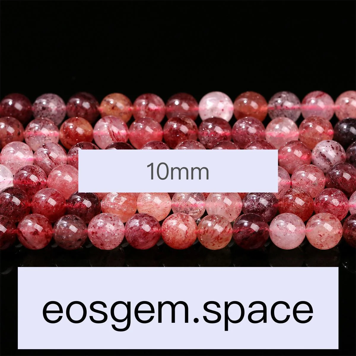 No_7303_Natural Old Mine Strawberry Quartz_10mm_(Sold Per Strand)