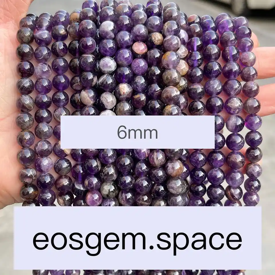 No_7322_Natural Flower Amethyst Beads_6mm_(Sold Per Strand)