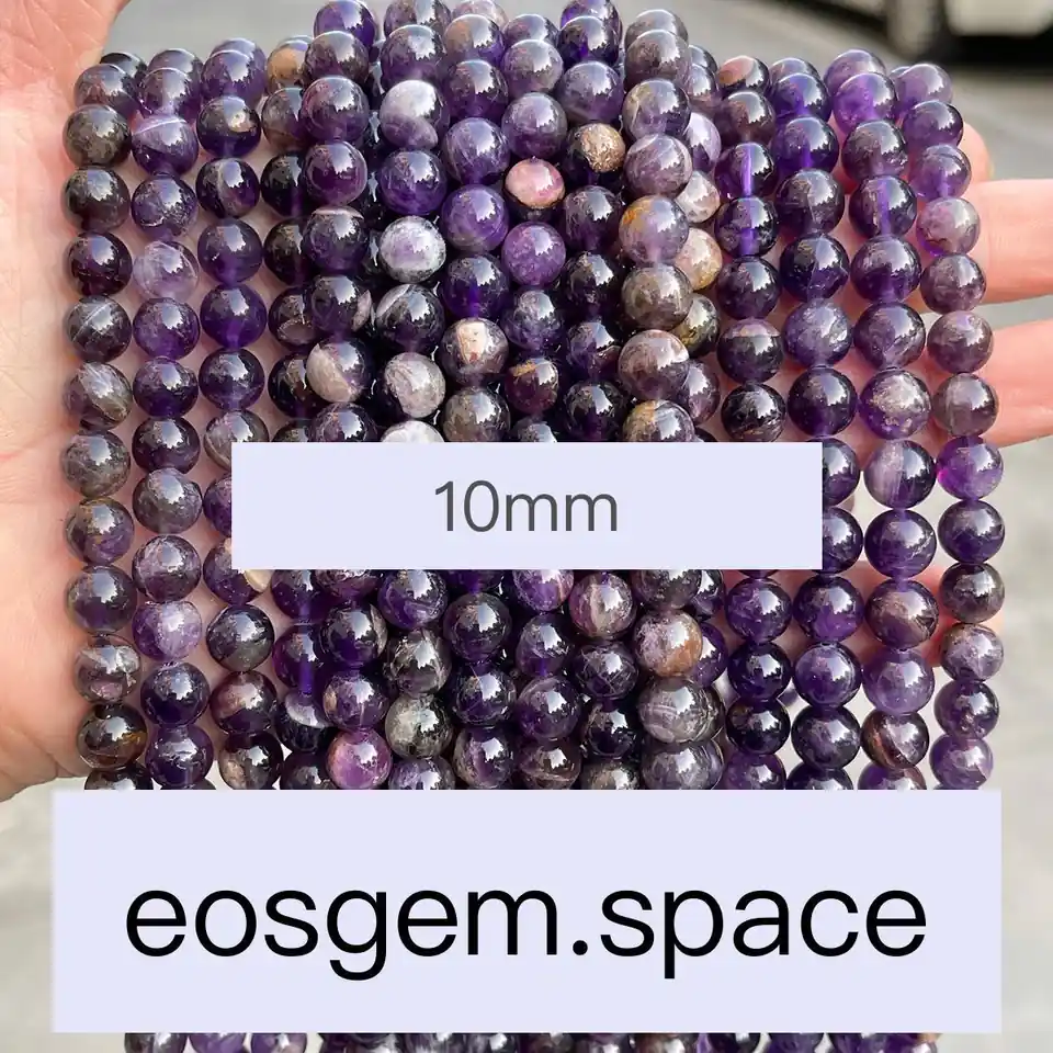 No_7324_Natural Flower Amethyst Beads_10mm_(Sold Per Strand)