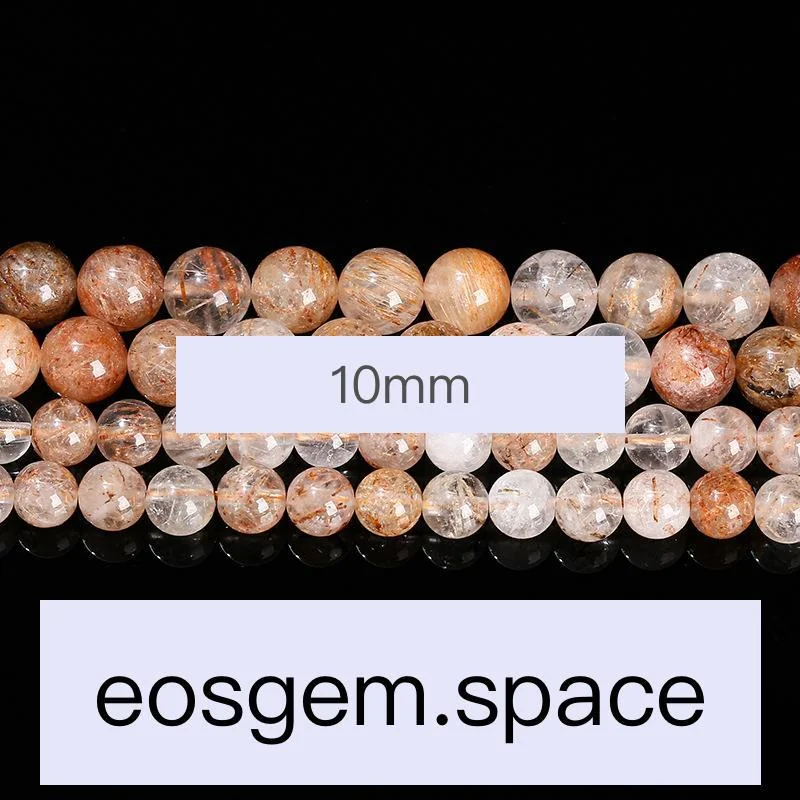 No_7350_Natural Red Rutilated Quartz_10mm_(Sold Per Strand)