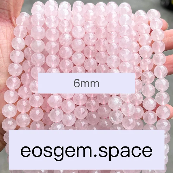 No_7415_Natural Morganite Pink Quartz Beads_6mm_(Sold Per Strand)