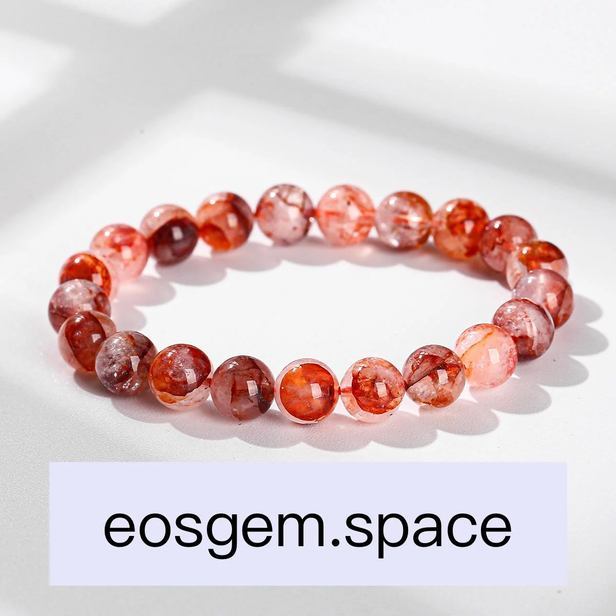 No_3037_3A Natural Red Hematoid Quartz Bracelet_7mm_(Sold Per Strand)
