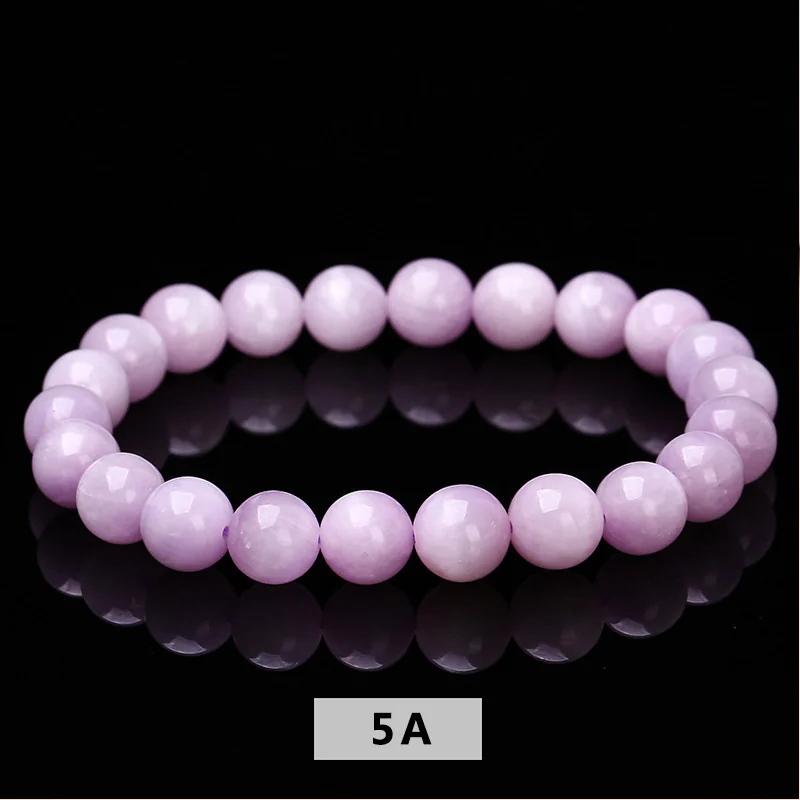 No_3006_5A Natural Kunzite Bracelet_12mm_(Sold Per Strand)