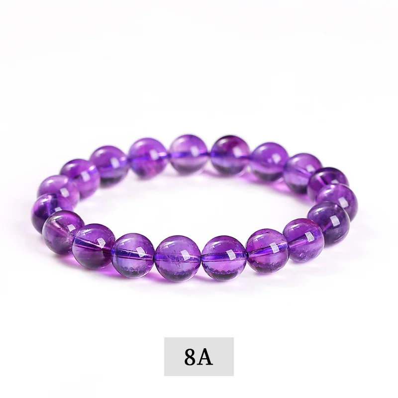 No_3129_8A Natural Uruguayan Amethyst Bracelet_7mm_(Sold Per Strand)