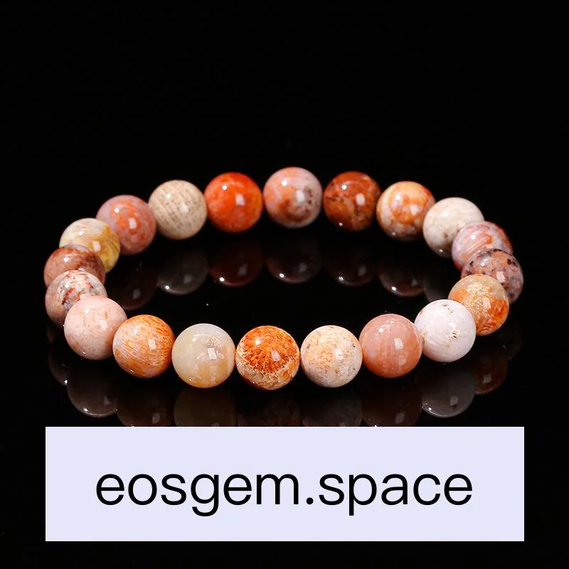 No_3198_3A Natural Multi‑Color Coral Jade Bracelet_7mm_(Sold Per Strand)