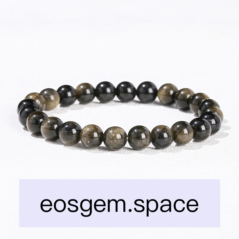 No_3247_5A Natural Gold Obsidian Bracelet_10mm_(Sold Per Strand)