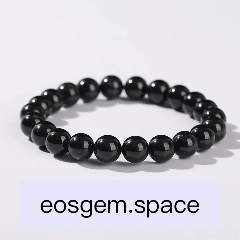 No_3304_7A Natural Black Tourmaline Bracelet_6mm_(Sold Per Strand)